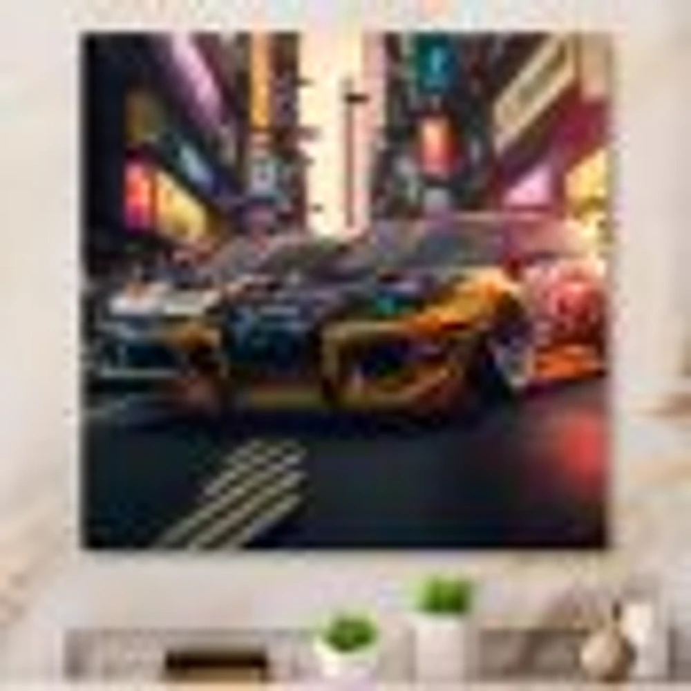 Tunning Car Drifting Tokyo Wall Art