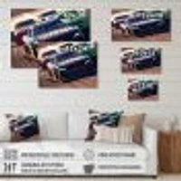 Stock Car Racing Last Lap Wall Art