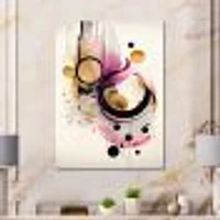 Pink Watercolor Abstract Wall Art