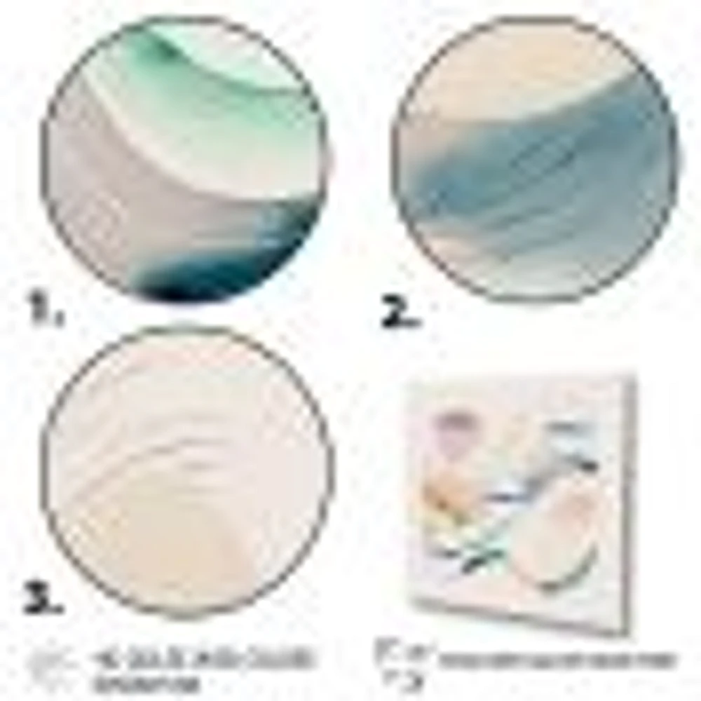 Multi-Color Pastel Waves Wall Art