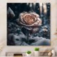 A Blooming Rose Flower Forest Wall Art