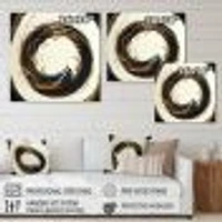 Gold Glamour Circle 1 Wall Art