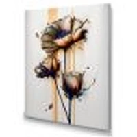 Daisy Flower On Abstract Fusion I Wall Art