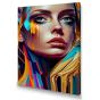 Vibrant Creative Woman Portrait VI Wall Art