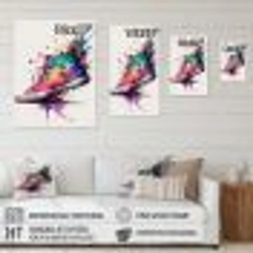 Multicolor Sneaker Shoe I Wall Art