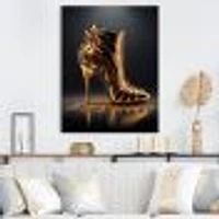 Golden Mechanic High Heel Wall Art