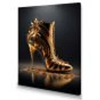 Golden Mechanic High Heel Wall Art