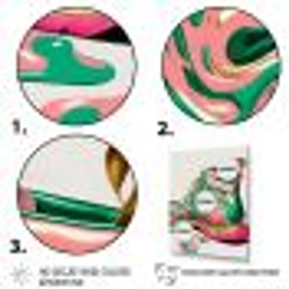 Pink And Green Art Deco Army Shoes Wall