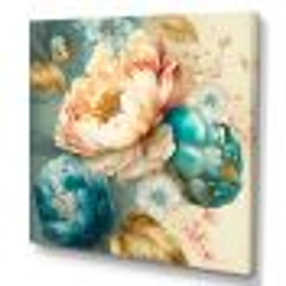 Multi-Color Blooming Flowers V Wall Art