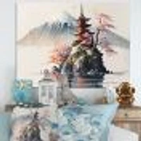 Japanese Landscape Watercolor I Wall Art