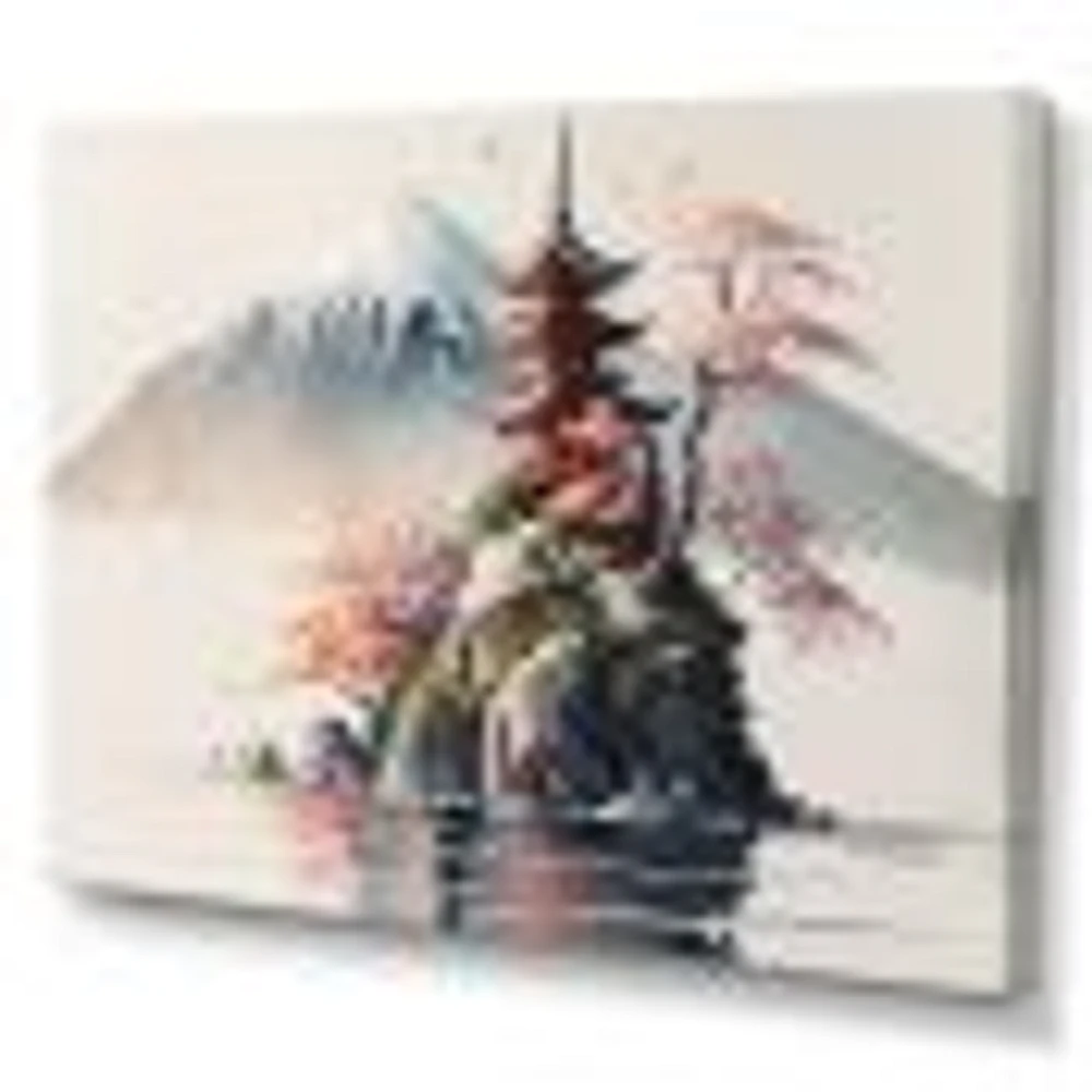 Japanese Landscape Watercolor I Wall Art