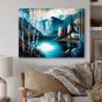 Cabin By A Lake Fall Wall Art