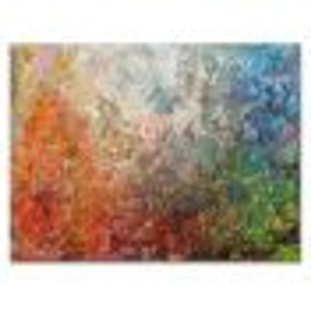 Board Stained Abstract Art  Canvas Print