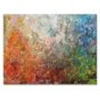 Board Stained Abstract Art  Canvas Print