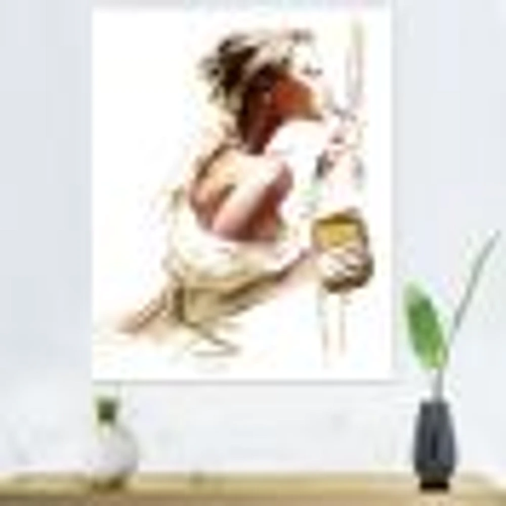 Fashion Woman  Canvas Wall Art Print