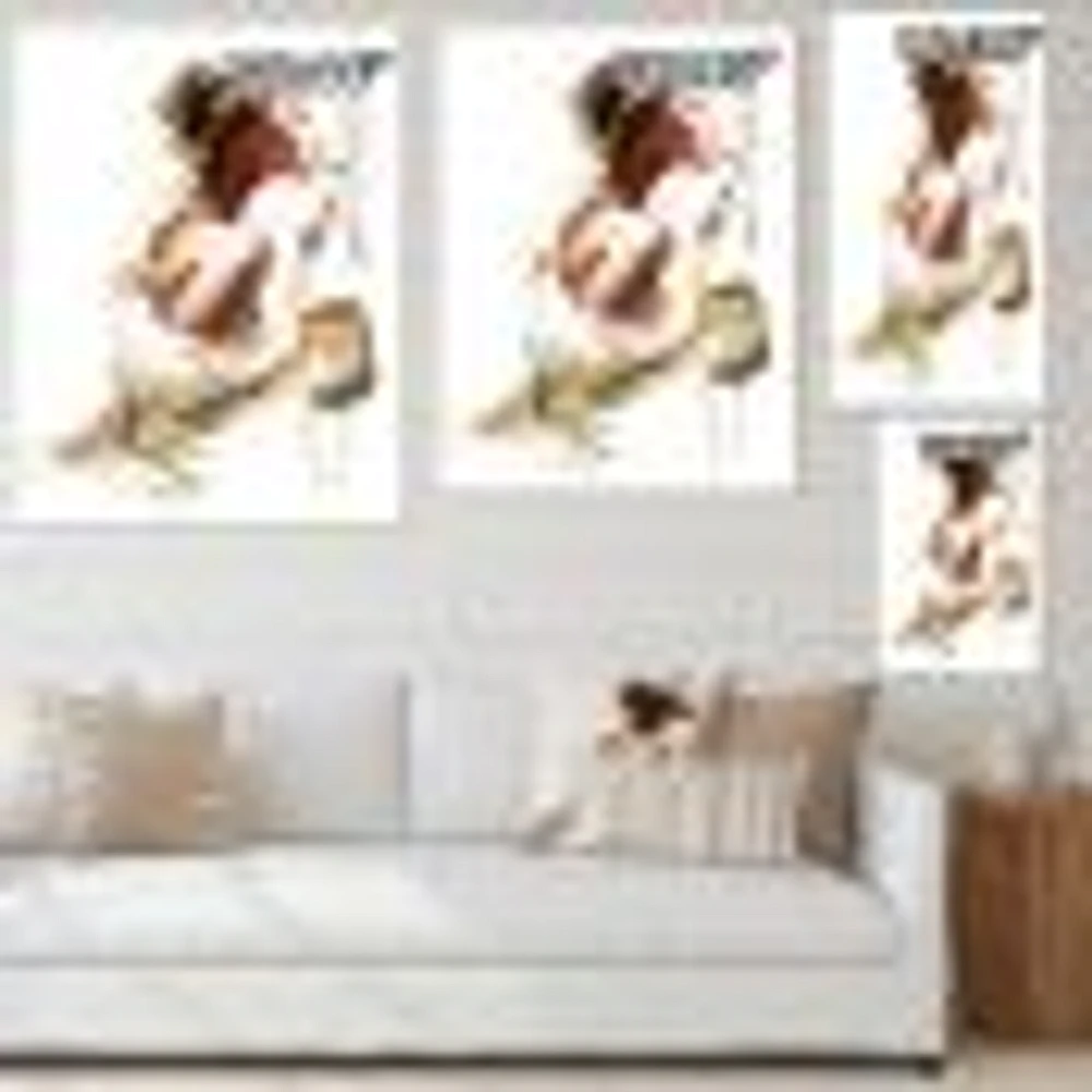 Fashion Woman  Canvas Wall Art Print