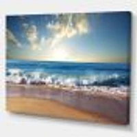 Sea Sunset  Canvas Art Print