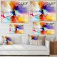 Creative Multicoloured Flower Canvas Print