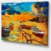 Boats Beautiful Sea  Wall Art