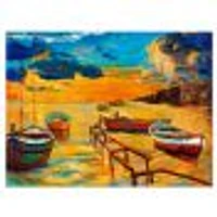 Boats Beautiful Sea  Wall Art