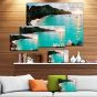 Tropical Beach with Blue Waters  Wall Art