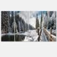 Winter Morning Panorama Canvas Wall Art Panels