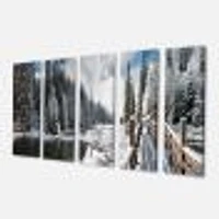 Winter Morning Panorama Canvas Wall Art Panels