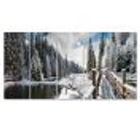 Winter Morning Panorama Canvas Wall Art Panels