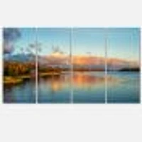 Autumn Sunset Panorama  Canvas Wall Art