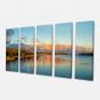 Autumn Sunset Panorama  Canvas Wall Art