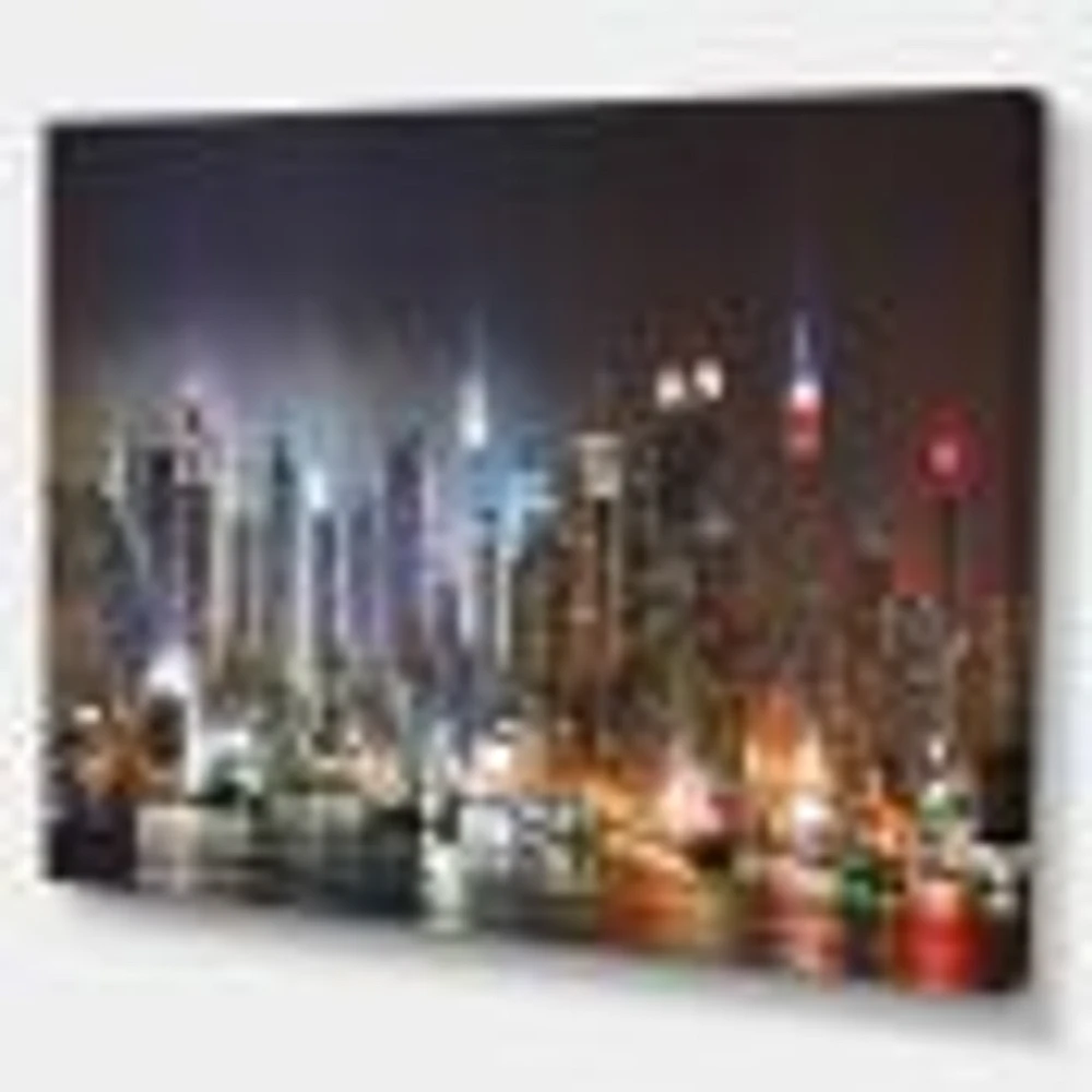 Toile imprimée « Lit NYC Manhattan Skyline »