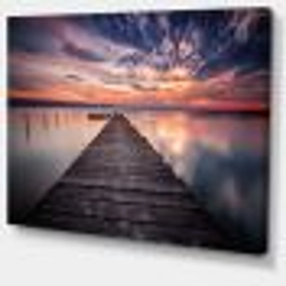 Colorful Sunset Over Lake Wall Art