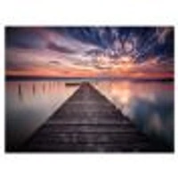 Colorful Sunset Over Lake Wall Art