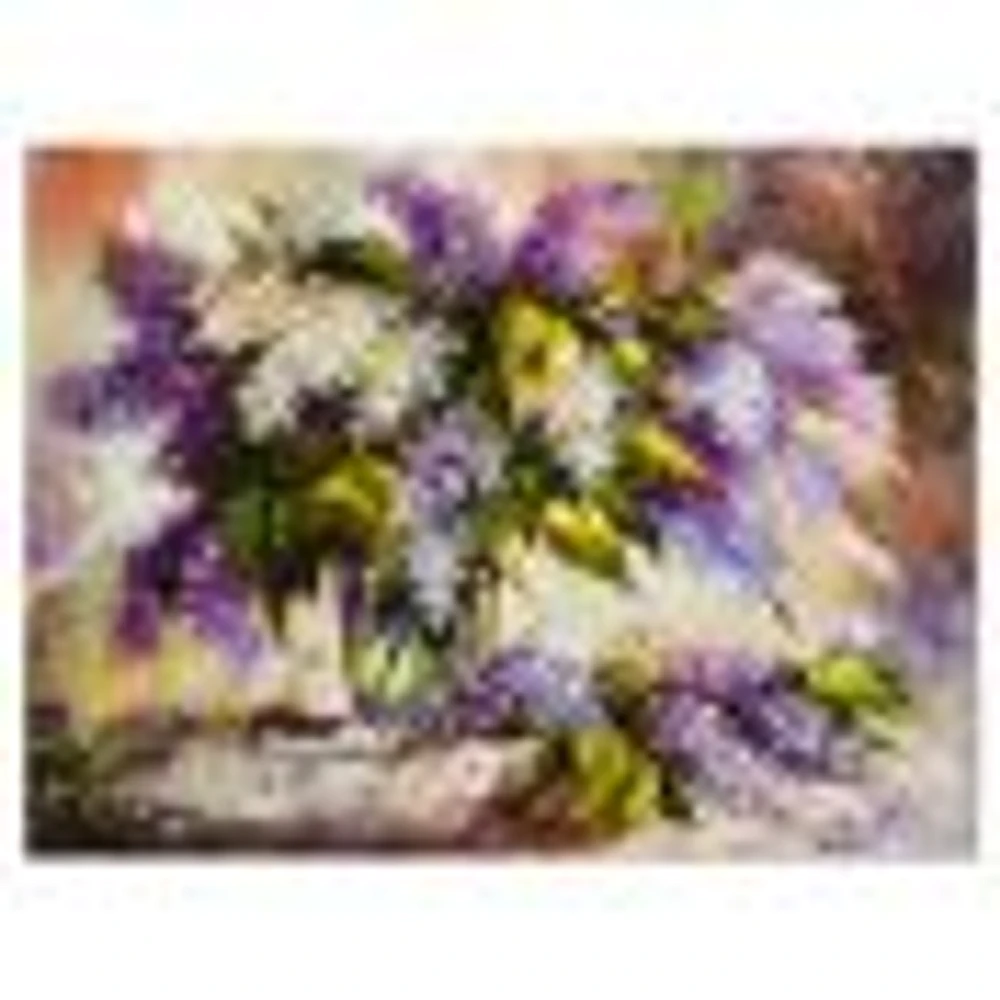 Lilac Bouquet a Vase  Wall Art