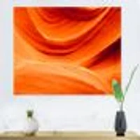 Antelope Canyon Orange Wall  Canvas Print