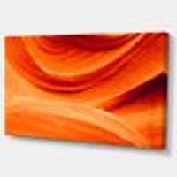 Antelope Canyon Orange Wall  Canvas Print