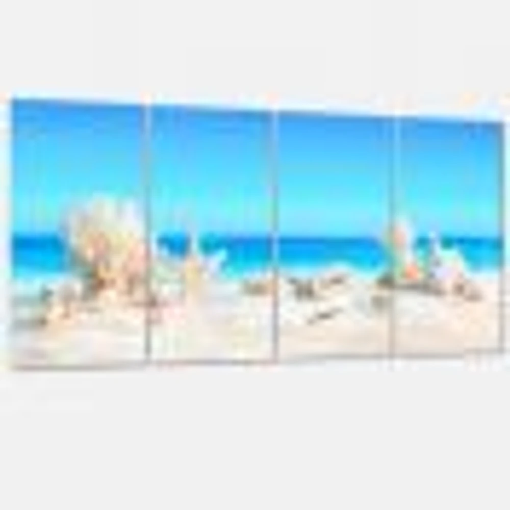 Seashells on Tropical  Canvas Wall Art