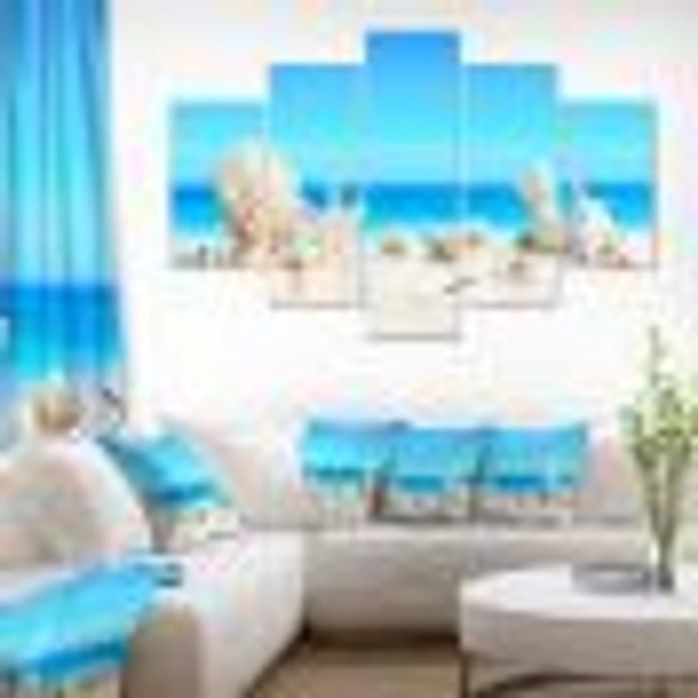 Seashells on Tropical  Canvas Wall Art