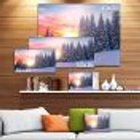 Winter Sunset Bulgaria  Wall Art