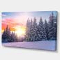 Winter Sunset Bulgaria  Wall Art