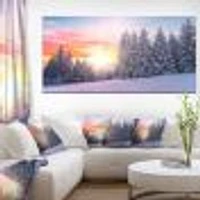 Winter Sunset Bulgaria  Wall Art