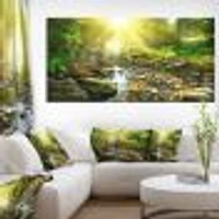 Mountain Stream Forest  Wall Art