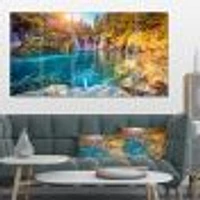 Turquoise Water and Sunny Beams  Canvas Print