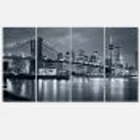 Panorama New York City at Night  Canvas Print