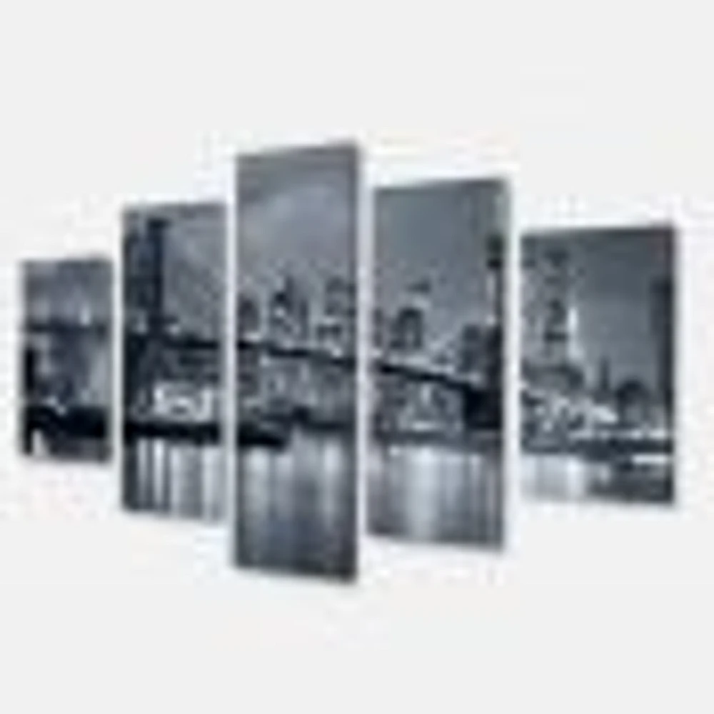 Panorama New York City at Night  Canvas Print