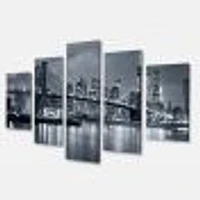 Panorama New York City at Night  Canvas Print