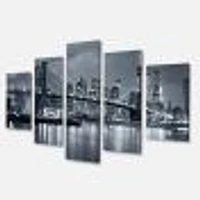 Panorama New York City at Night  Canvas Print