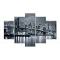 Panorama New York City at Night  Canvas Print