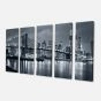 Panorama New York City at Night  Canvas Print