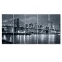 Panorama New York City at Night  Canvas Print